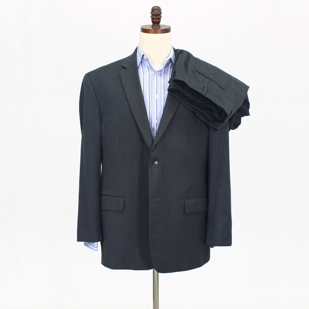 Jos. A. Bank 48R 42x26 Gray Full Suit 2-Button Solid R546